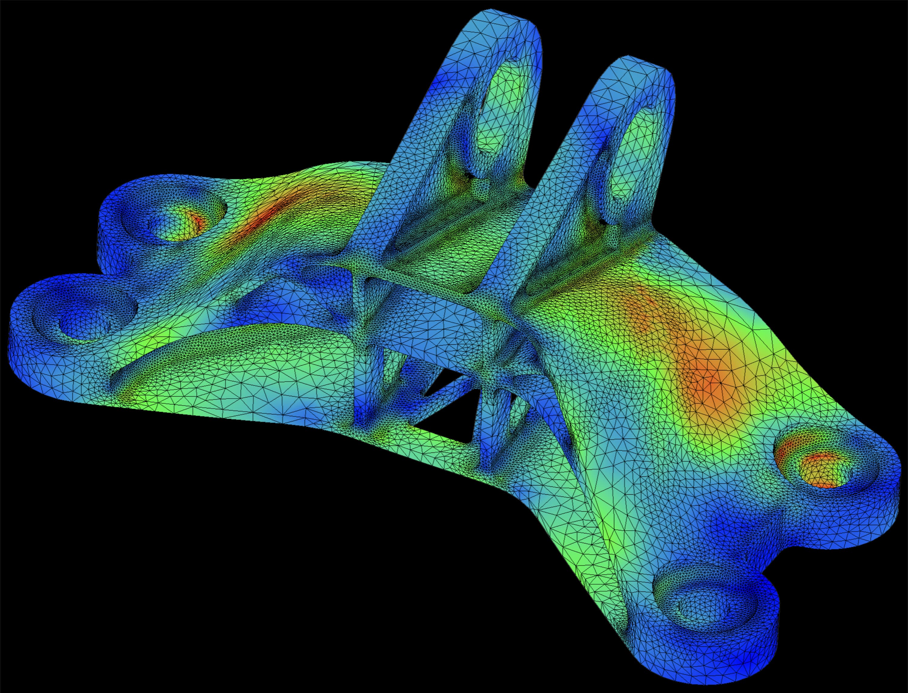 Dr.Q platform: FEM stress result on a coupling element.