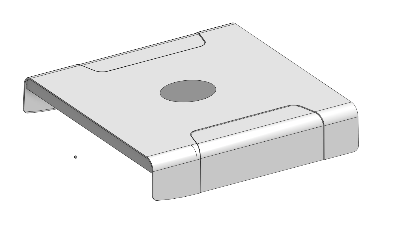 Baseline CAD geometry of the part