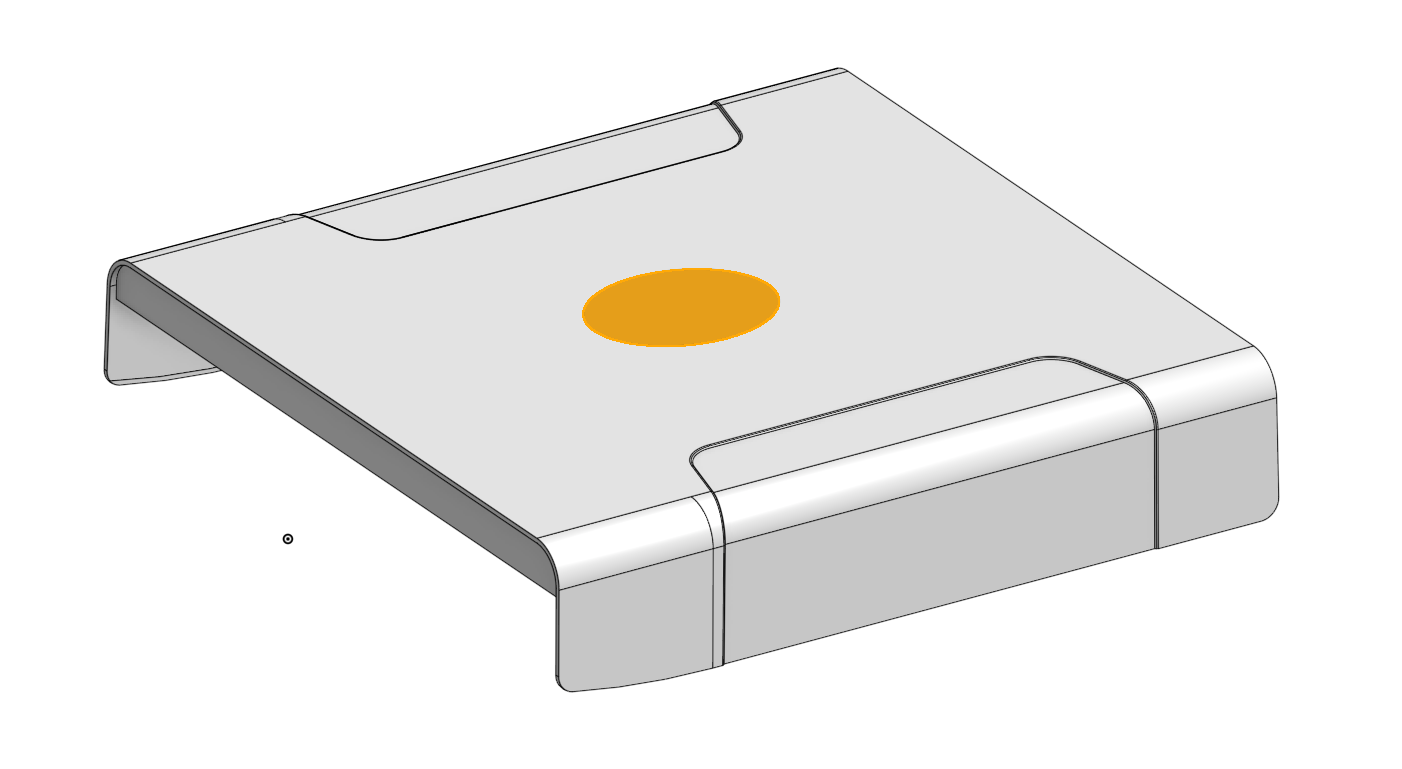 Case 2: force applied through an oval STEP boundary condition surface, more closely matching a real footprint